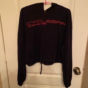 CYCLEBAR cropped hoodie size large